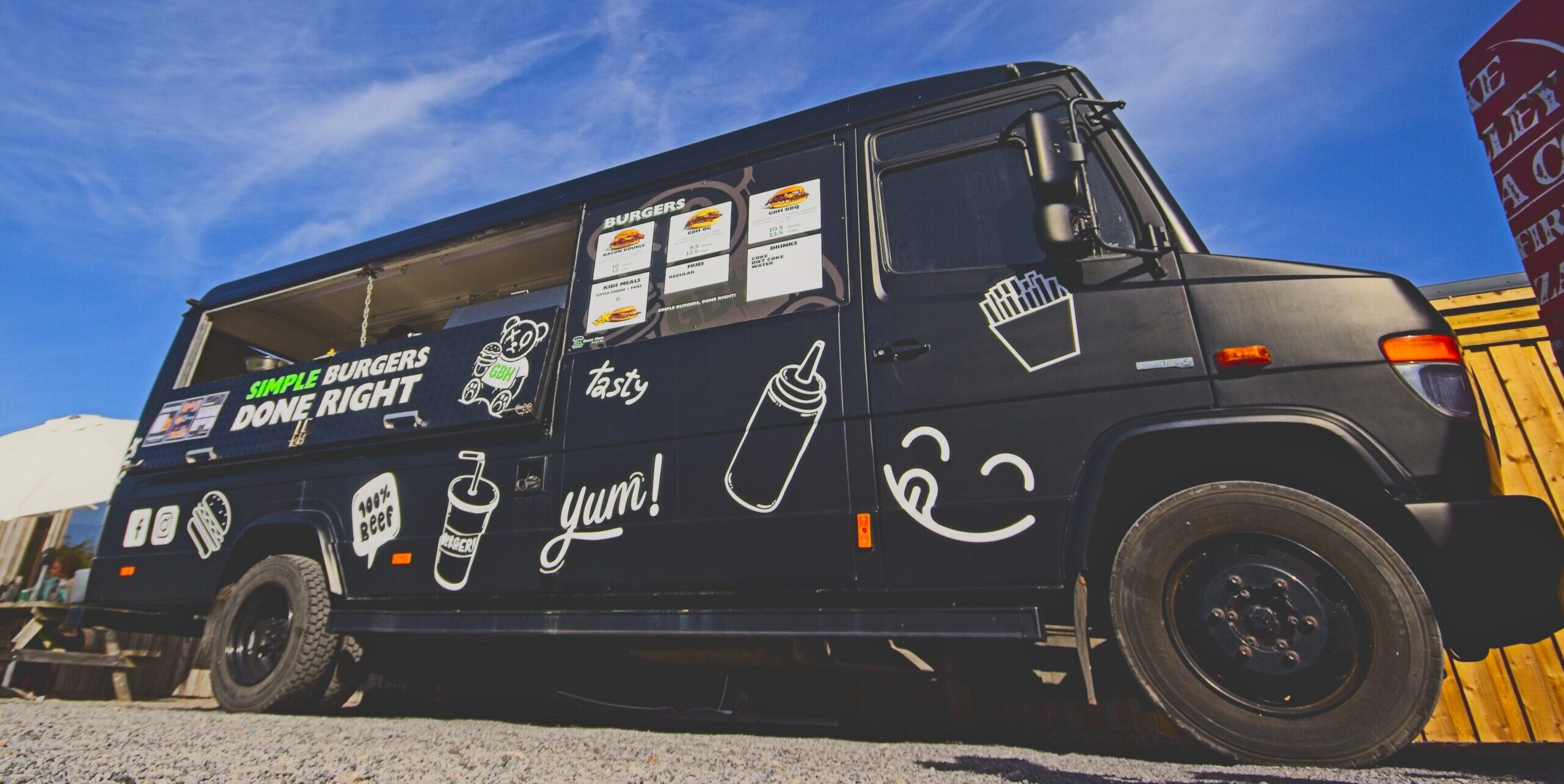 the GBH food truck at an event in Somerset