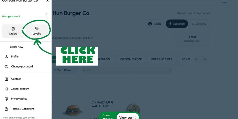 Loyalty scheme sign up